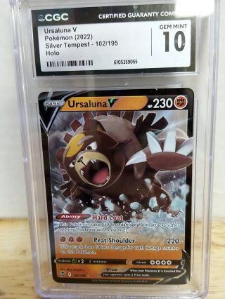 Ursaluna V Pokemon Card, Holo, CGC 10