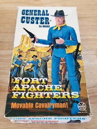 Vintage Marx General Custer Fort Apache Figurine, exc cond