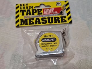 Key chain tape measure 