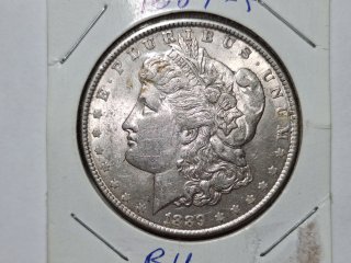 1889-P Morgan silver dollar