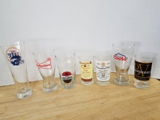 Beer and liquor glasses