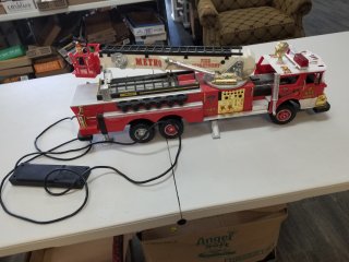 Remote control fire truck, approx 24 inch long 
