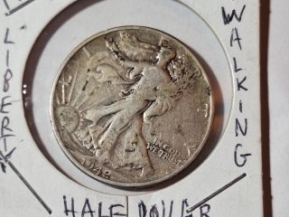1942-P silver Walking Liberty half dollar