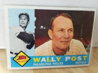 Vintage Wally Post Phillies Baseball Card