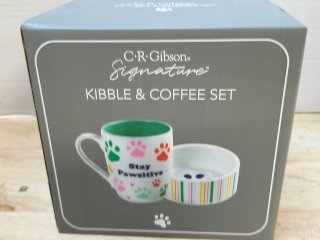 New Paw Print Mug and Bowl Gift Set