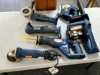 Ryobi tools, battery, NO CHARGER