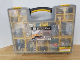 20 bin portable parts storage case