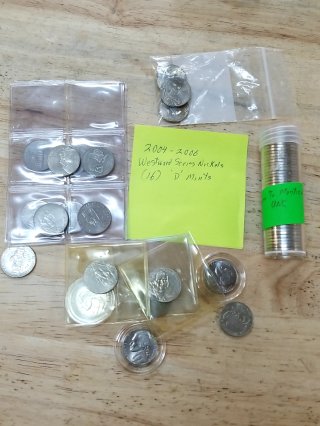 Numerous collectible nickels