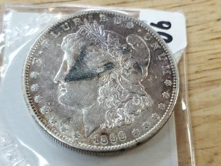 1890 S Morgan Silver dollar