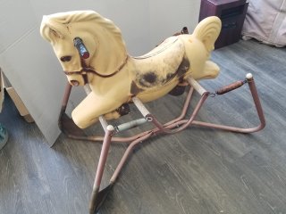 Vintage Wonder Horse, approx 38 by 36 by 24 inch 