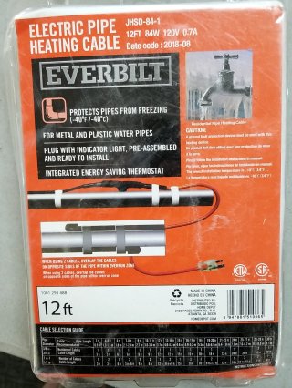 New Electric Pipe Heating Cable