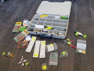 TACKLE box with tackle 