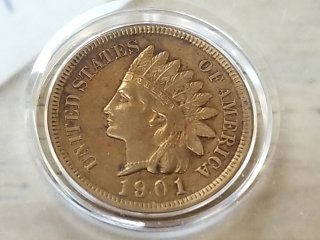 1901 Indianhead penny,  nice