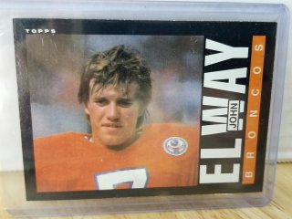 John Elway Broncos Football Card, VG cond