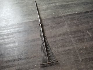 Unique metal rake 4 feet long 