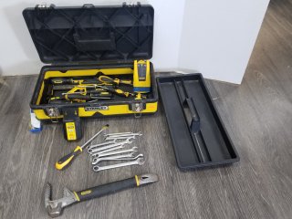 Stanley toolbox with Stanley tools