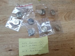 1952 Silver quarter,  unc clad quarters