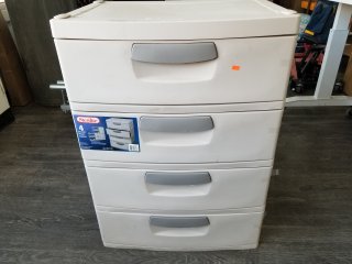 4 drawer storage, 36 by 26 by 20 inch 