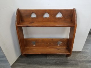 WOOD shelf approx 28 by 28 by 6 inch