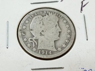 1914 Silver Barber Quarter