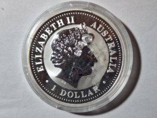 2003 Australian Kookaburra 1 ounce .999 silver 1 dollar