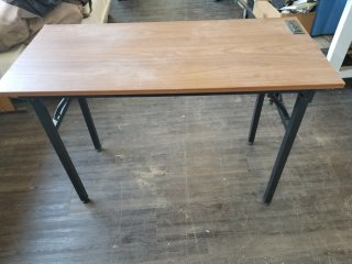 COLLAPSIBLE table with outlets, 44 by 30 by 20 inch