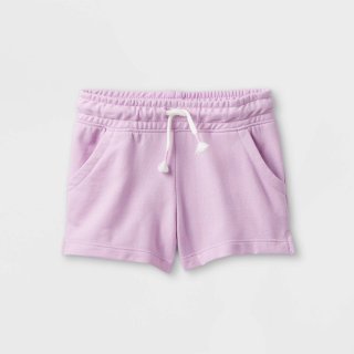 New Toddler Girls\' Knit Pull-On Shorts - Cat, 2t