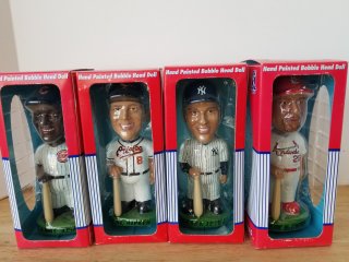 Handpainted bobbleheads, each approx 8 inch tall 