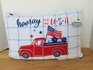 New 4th of July pillow, 18 by 12 inch