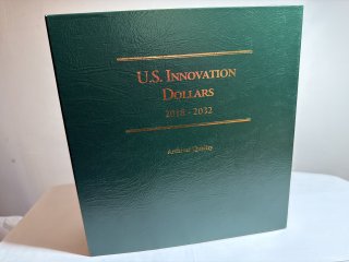 U.S. Innovation Dollars 2018 -2032 folder, like new condition 