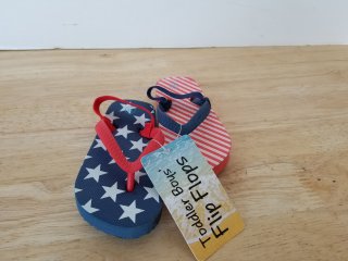 4th of July Toddler flops size s 5/6