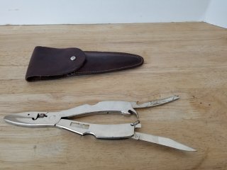 Solingen West Germany tool, 10 inch when open, original pouch