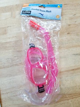 New Pink Junior Snorkel Swim Mask
