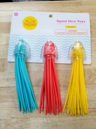 New Squid Dive Toys 3-Pack