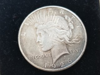 1926 D Peace silver dollar 