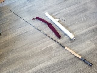 COLLAPSIBLE fishing rod, approx 84 inch