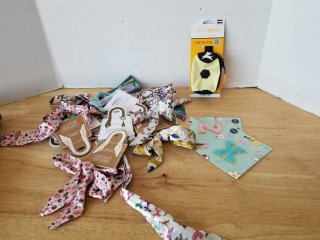 New bag scarf, sticker patch, dog bag