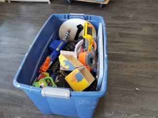 TOTE of toys and other 