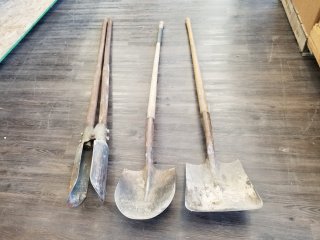 SHOVELS and post hole digger