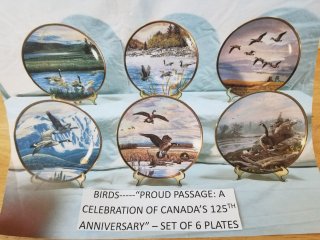 Collectible plate set, mint in boxes 