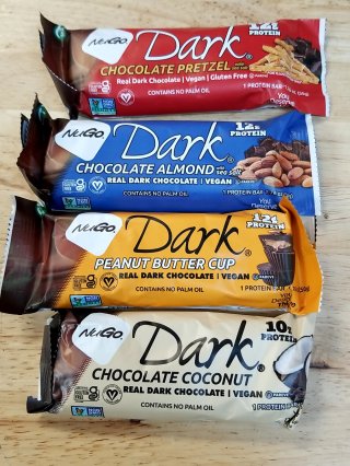 New NuGo Dark Protein Bars, BB 8/29/26