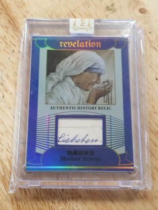 Mother Teresa Relic Trading Card, 14/75