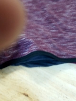 New Purple Fabric with Black Trim, M