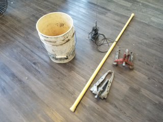 BUCKET, antenna, tools