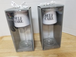 New stemmed wine glasses each 15 oz