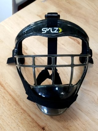 Softball infield, pitching mask