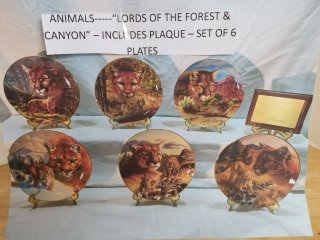 Collectible plate set, plaque, mint in boxes, Bradford 