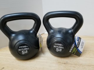 New 5lb kettle bells 