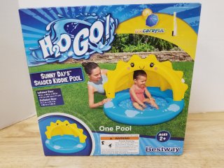 New shaded kiddie pool, 40 by 38 by 28 inch 