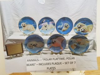 Collectible plate set, mint in boxes 
